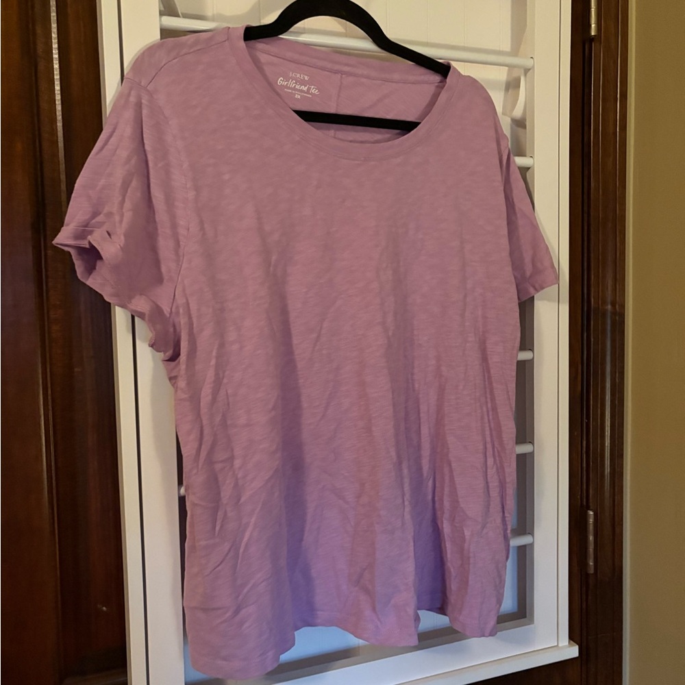 J. Crew Pink Relaxed Short Sleeve Tee